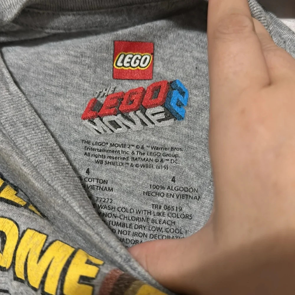 Lego Movie 2 "still awesome" construction man graphic tshirt size 4 - Picture 3 of 3